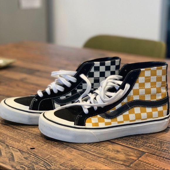 checkered skater vans